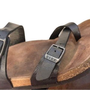 BIRKENSTOCK Mayari BROWN LEATHER SANDAKS WOMEN’s size 39 8 8.5